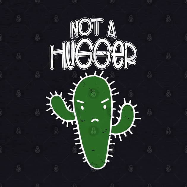 Not a hugger Funny Cactus by TheBlackCatprints